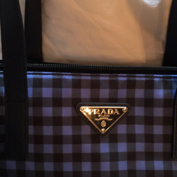NWT Prada Gingham Tote bag - Picture 3 of 4